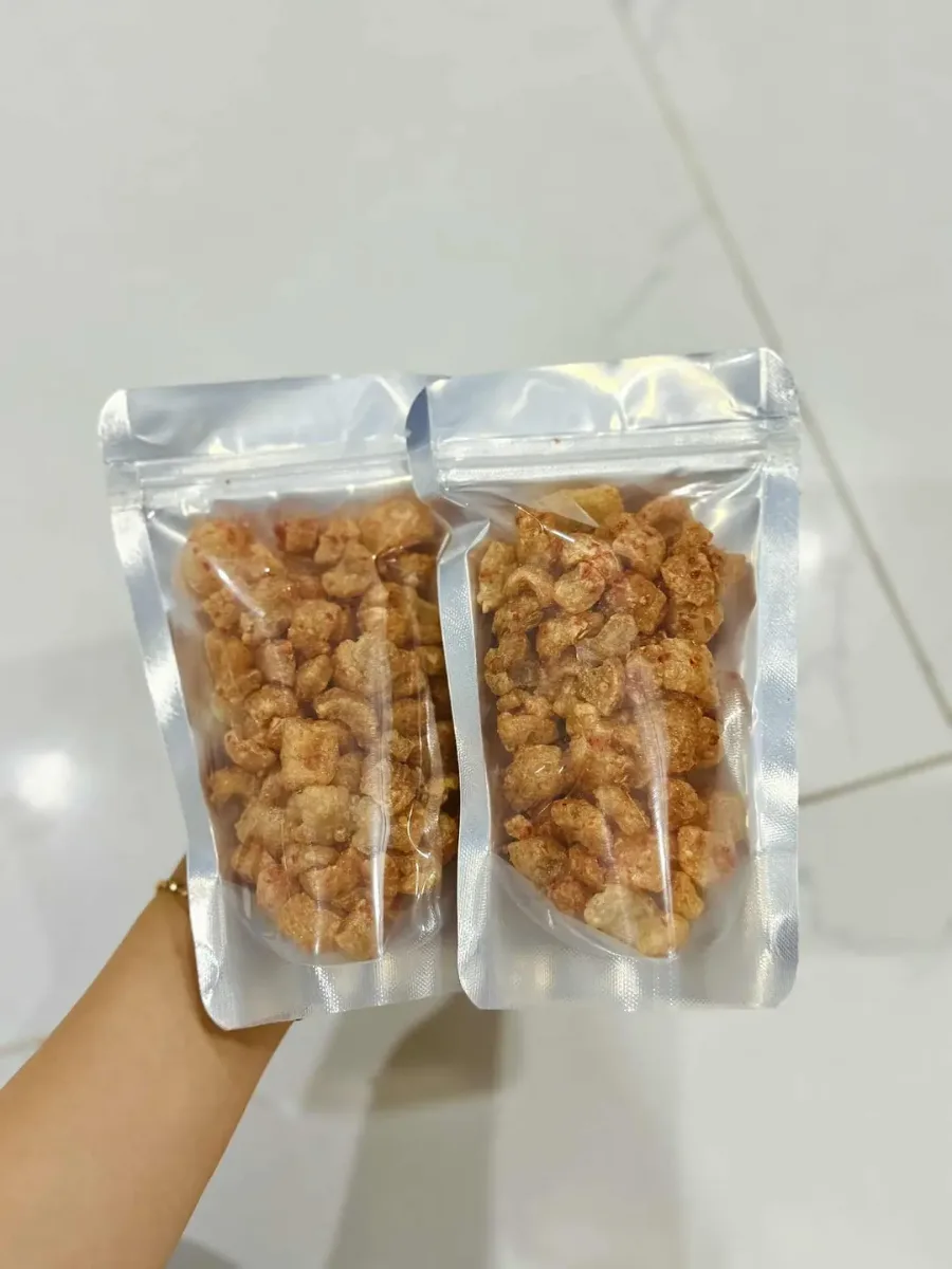 Tóp mỡ da giòn mắm tỏi